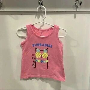 Gap toddler girls Graphic tank featuring pineapple cat kitty in 2